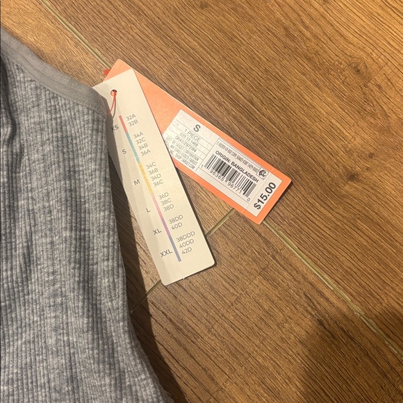 Colsie Gray Ribbed Bra Top - Picture 2 of 3